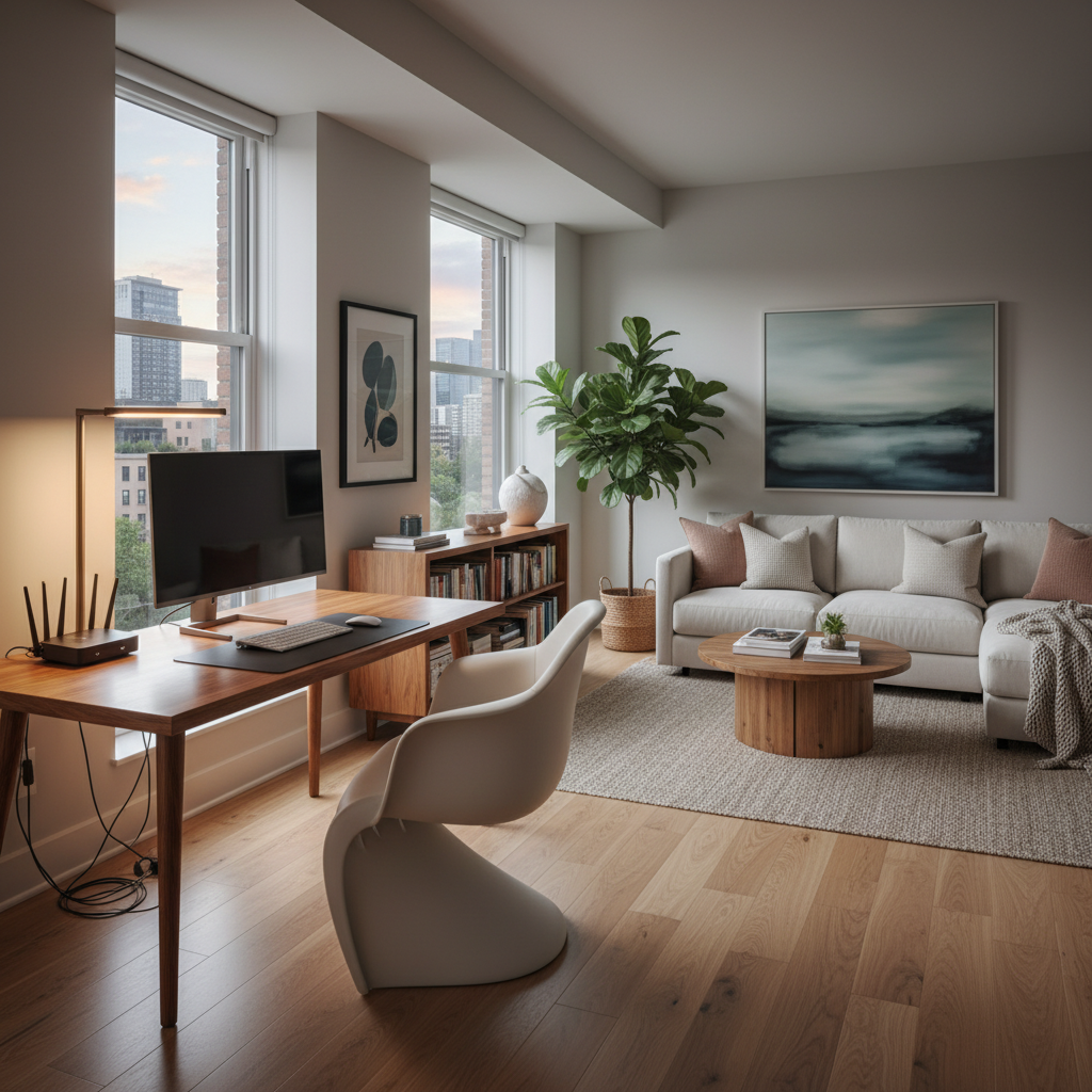 Espace coworking ergonomique